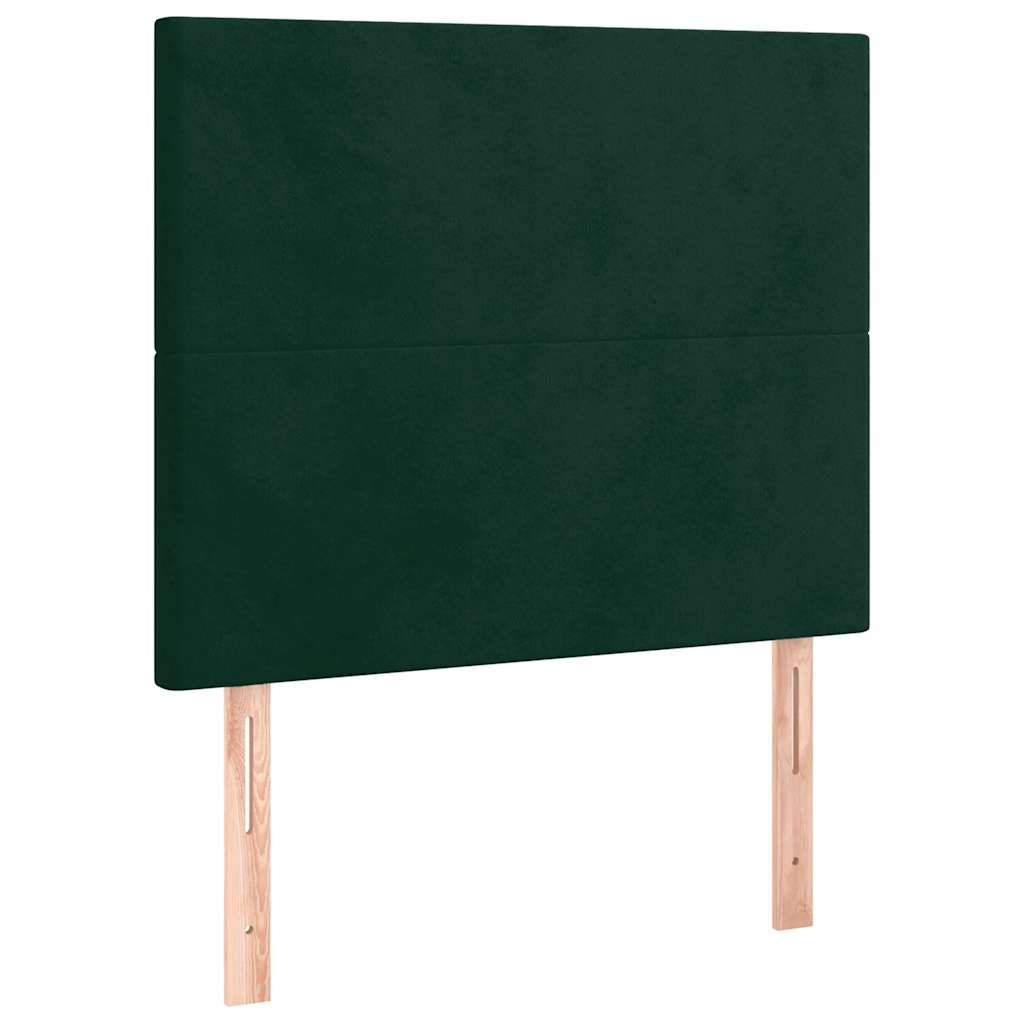 Hoofdbord LED 80x5x118/128 cm fluweel donkergroen is nu te koop bij PeponiXL, paradijselijk wonen!