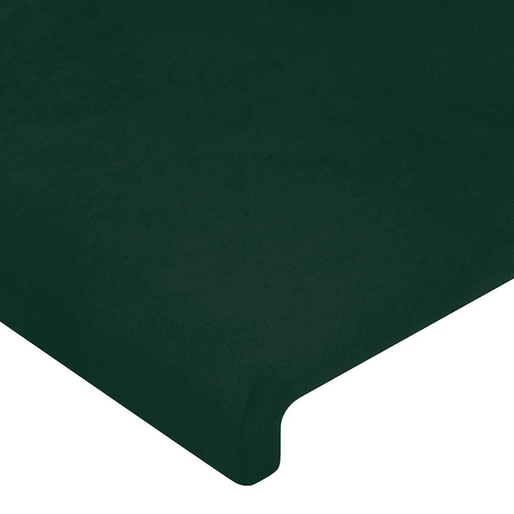 Hoofdbord LED 80x5x118/128 cm fluweel donkergroen is nu te koop bij PeponiXL, paradijselijk wonen!
