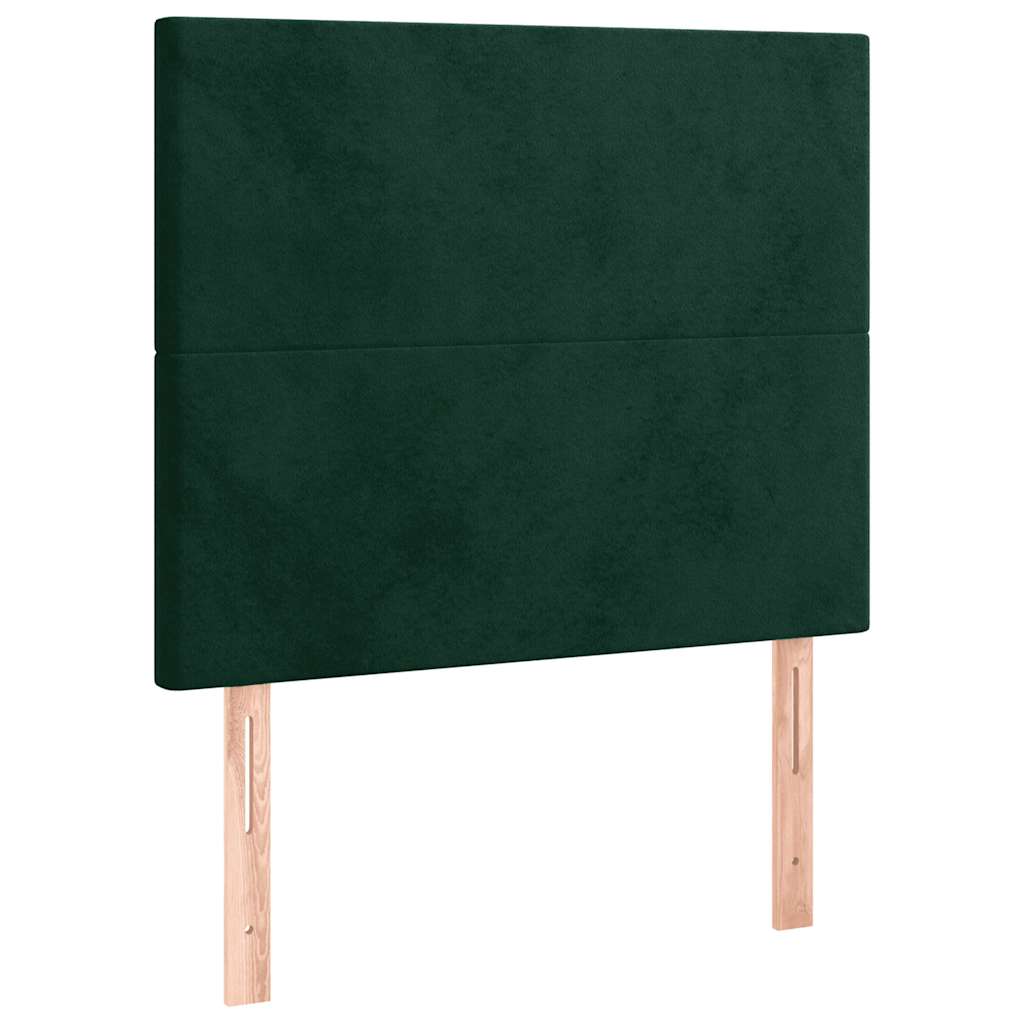 Hoofdbord LED 90x5x118/128 cm fluweel donkergroen is nu te koop bij PeponiXL, paradijselijk wonen!