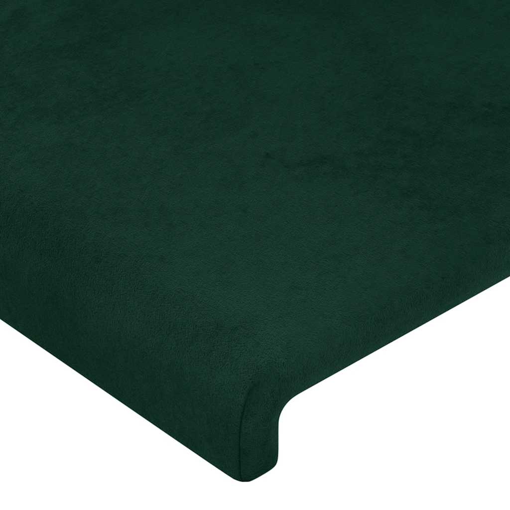 Hoofdbord LED 100x5x118/128 cm fluweel donkergroen is nu te koop bij PeponiXL, paradijselijk wonen!