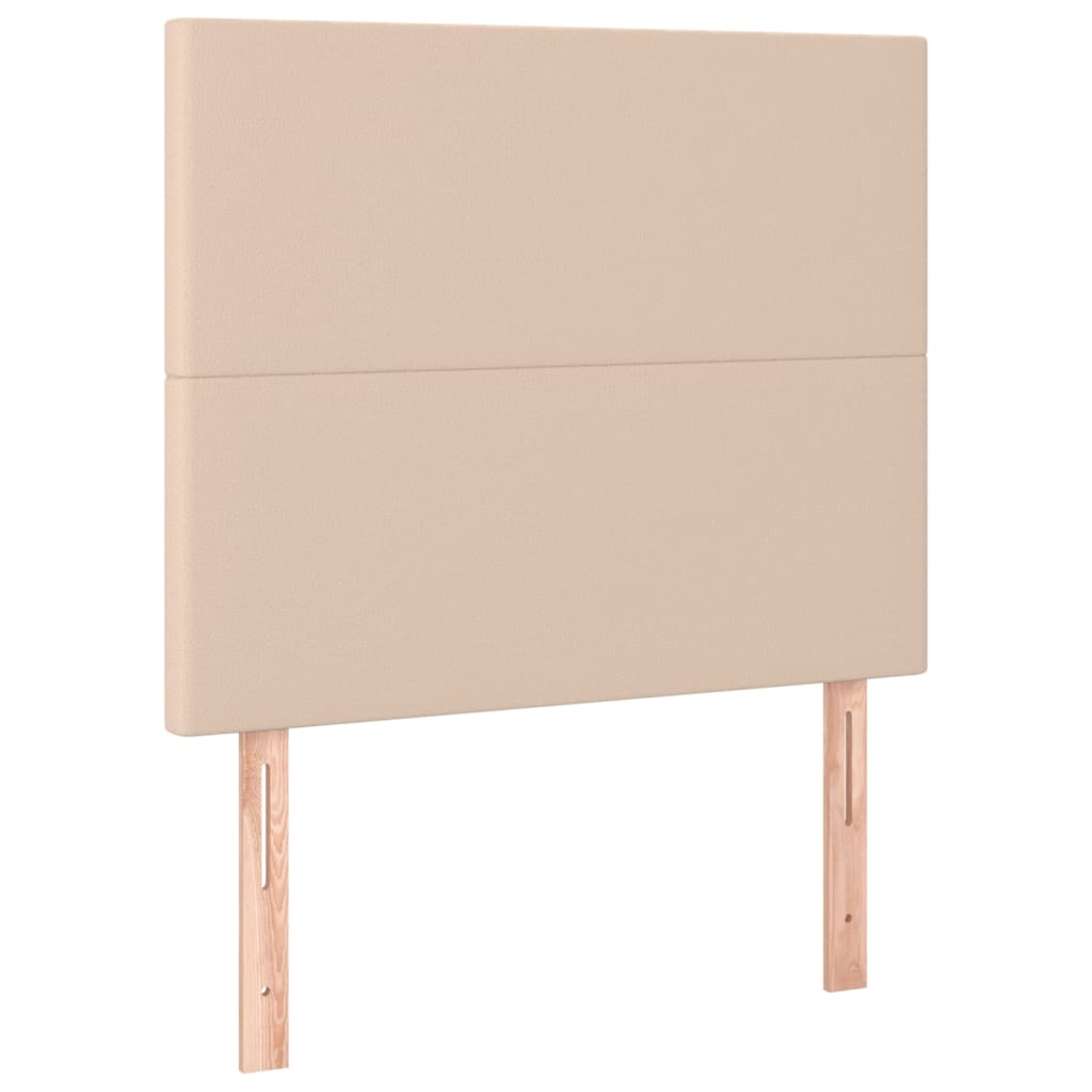 Hoofdbord LED 90x5x118/128 cm kunstleer cappuccinokleurig is nu te koop bij PeponiXL, paradijselijk wonen!