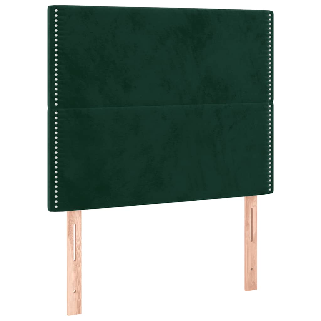 Hoofdbord LED 100x5x118/128 cm fluweel donkergroen is nu te koop bij PeponiXL, paradijselijk wonen!