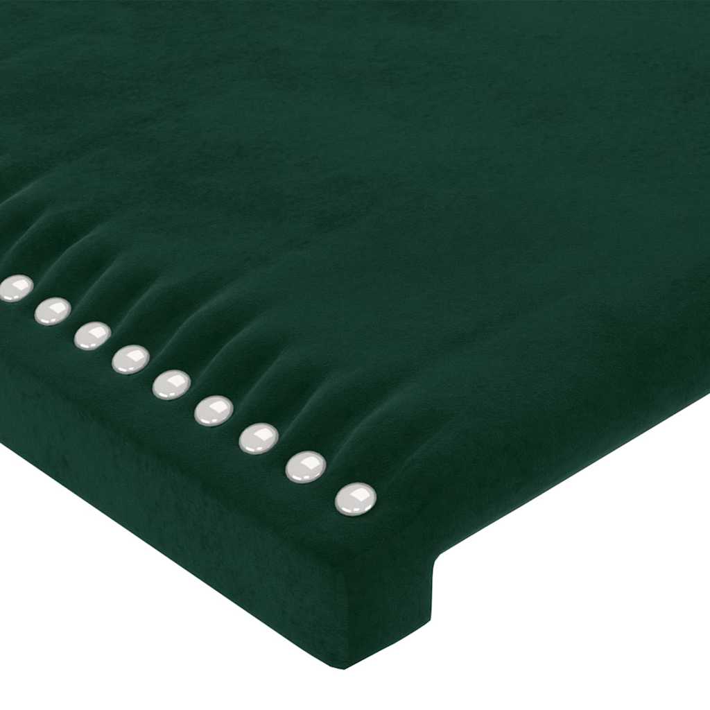 Hoofdbord LED 100x5x118/128 cm fluweel donkergroen is nu te koop bij PeponiXL, paradijselijk wonen!