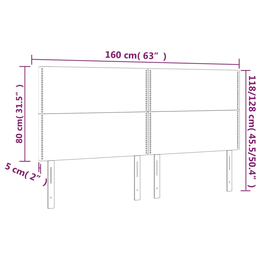 Hoofdbord LED 160x5x118/128 cm fluweel zwart is nu te koop bij PeponiXL, paradijselijk wonen!