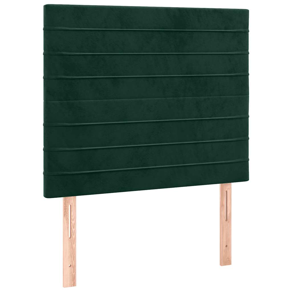 Hoofdbord LED 100x5x118/128 cm fluweel donkergroen is nu te koop bij PeponiXL, paradijselijk wonen!