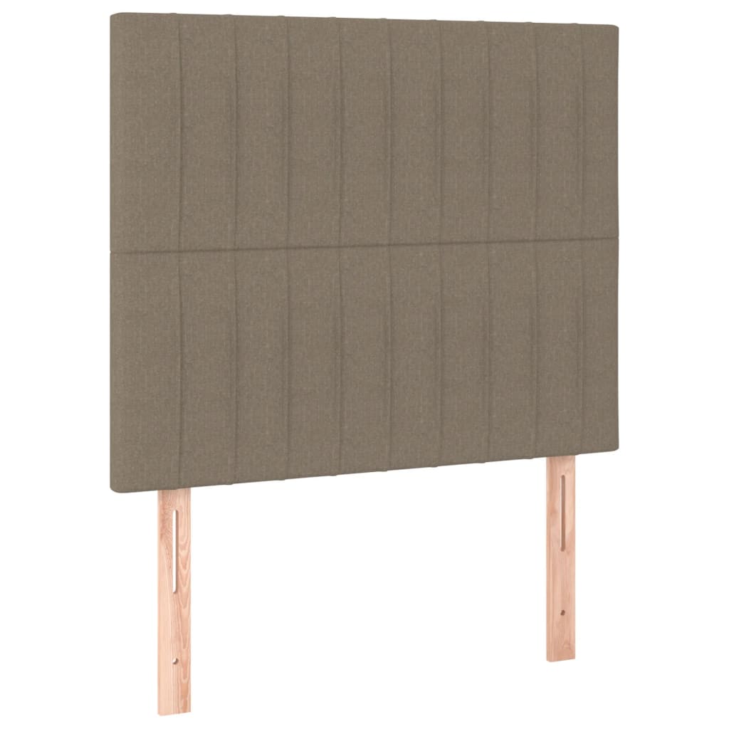 Hoofdbord LED 100x5x118/128 cm stof taupe is nu te koop bij PeponiXL, paradijselijk wonen!