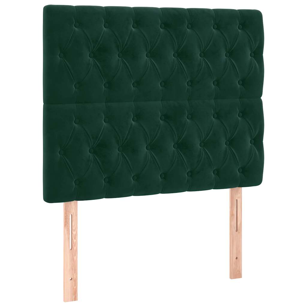 Hoofdbord LED 100x7x118/128 cm fluweel donkergroen is nu te koop bij PeponiXL, paradijselijk wonen!