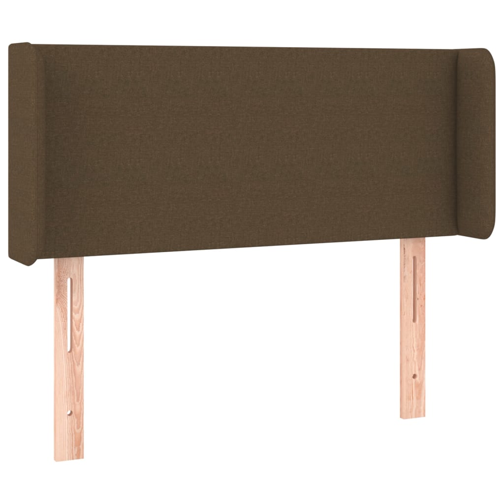 Hoofdbord LED 103x16x78/88 cm stof donkerbruin is nu te koop bij PeponiXL, paradijselijk wonen!