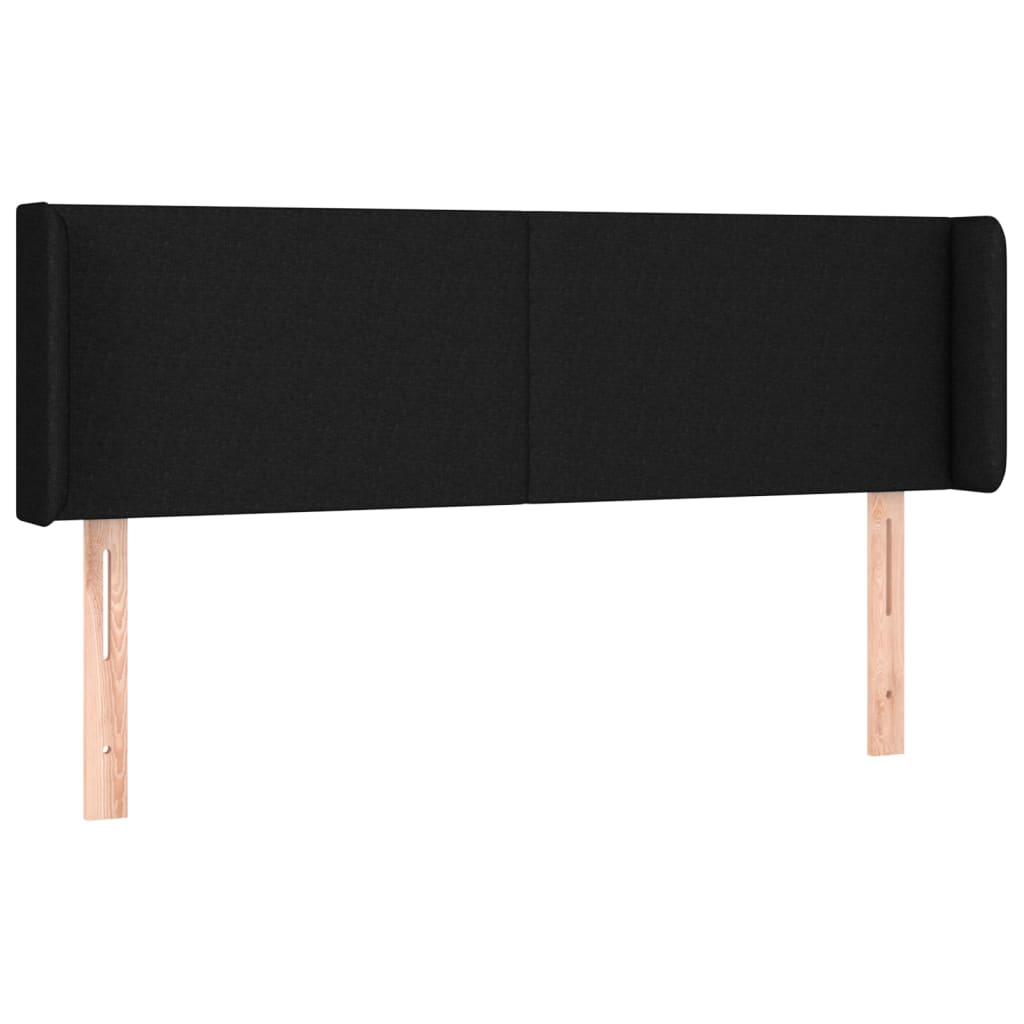 Hoofdbord LED 147x16x78/88 cm stof zwart is nu te koop bij PeponiXL, paradijselijk wonen!
