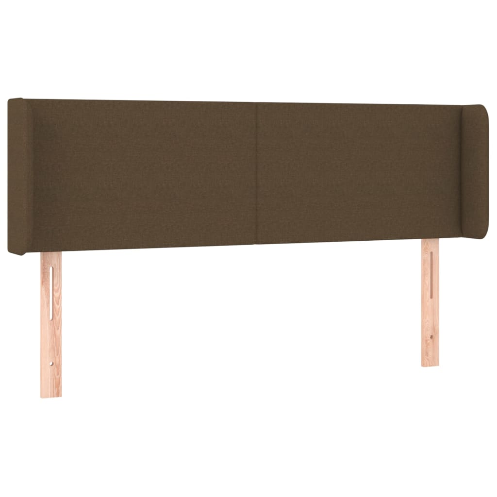 Hoofdbord LED 147x16x78/88 cm stof donkerbruin is nu te koop bij PeponiXL, paradijselijk wonen!