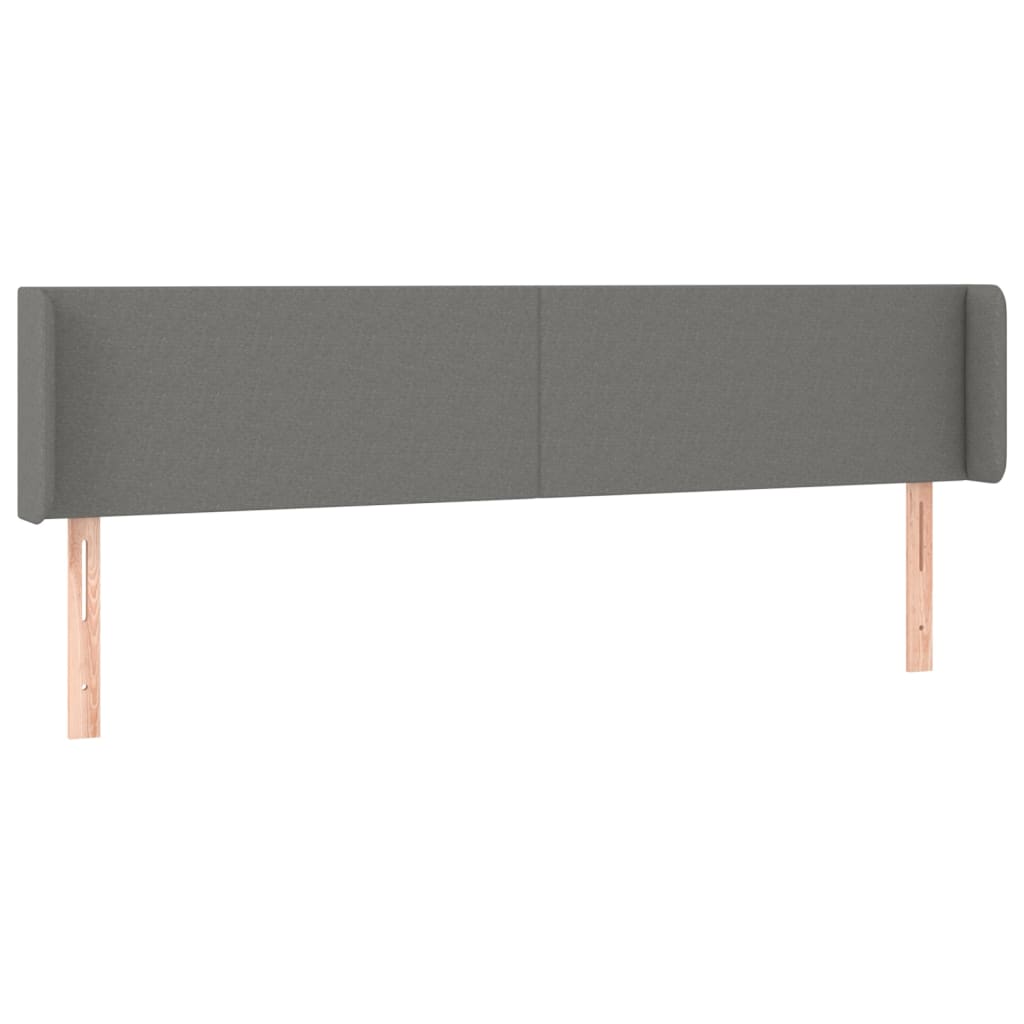 Hoofdbord LED 163x16x78/88 cm stof donkergrijs is nu te koop bij PeponiXL, paradijselijk wonen!
