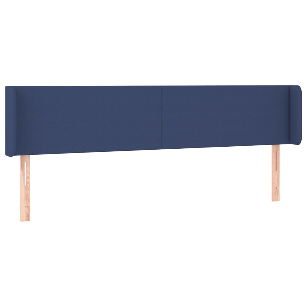 Hoofdbord LED 183x16x78/88 cm stof blauw is nu te koop bij PeponiXL, paradijselijk wonen!