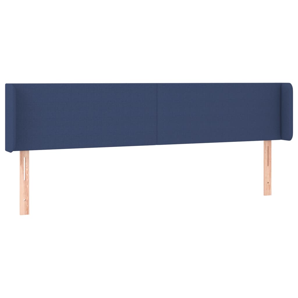 Hoofdbord LED 203x16x78/88 cm stof blauw is nu te koop bij PeponiXL, paradijselijk wonen!