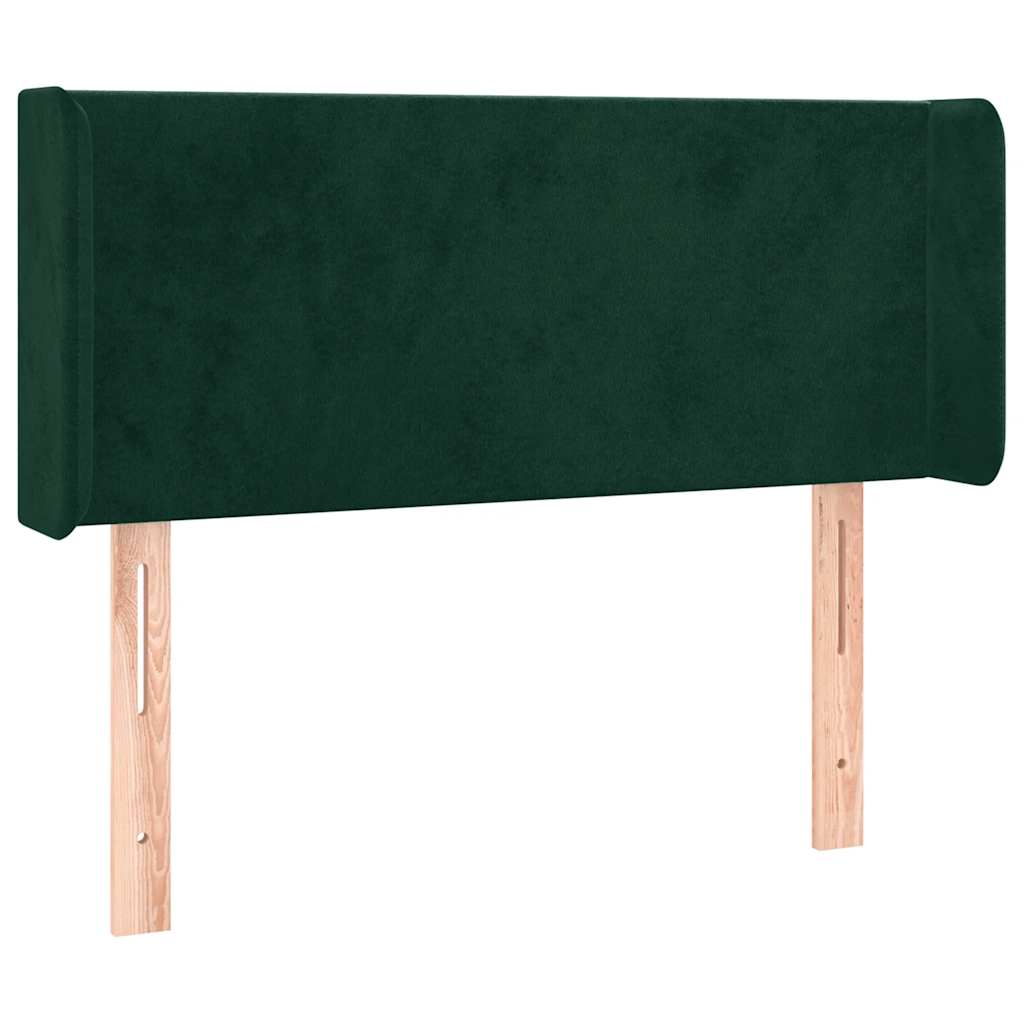 Hoofdbord LED 93x16x78/88 cm fluweel donkergroen is nu te koop bij PeponiXL, paradijselijk wonen!