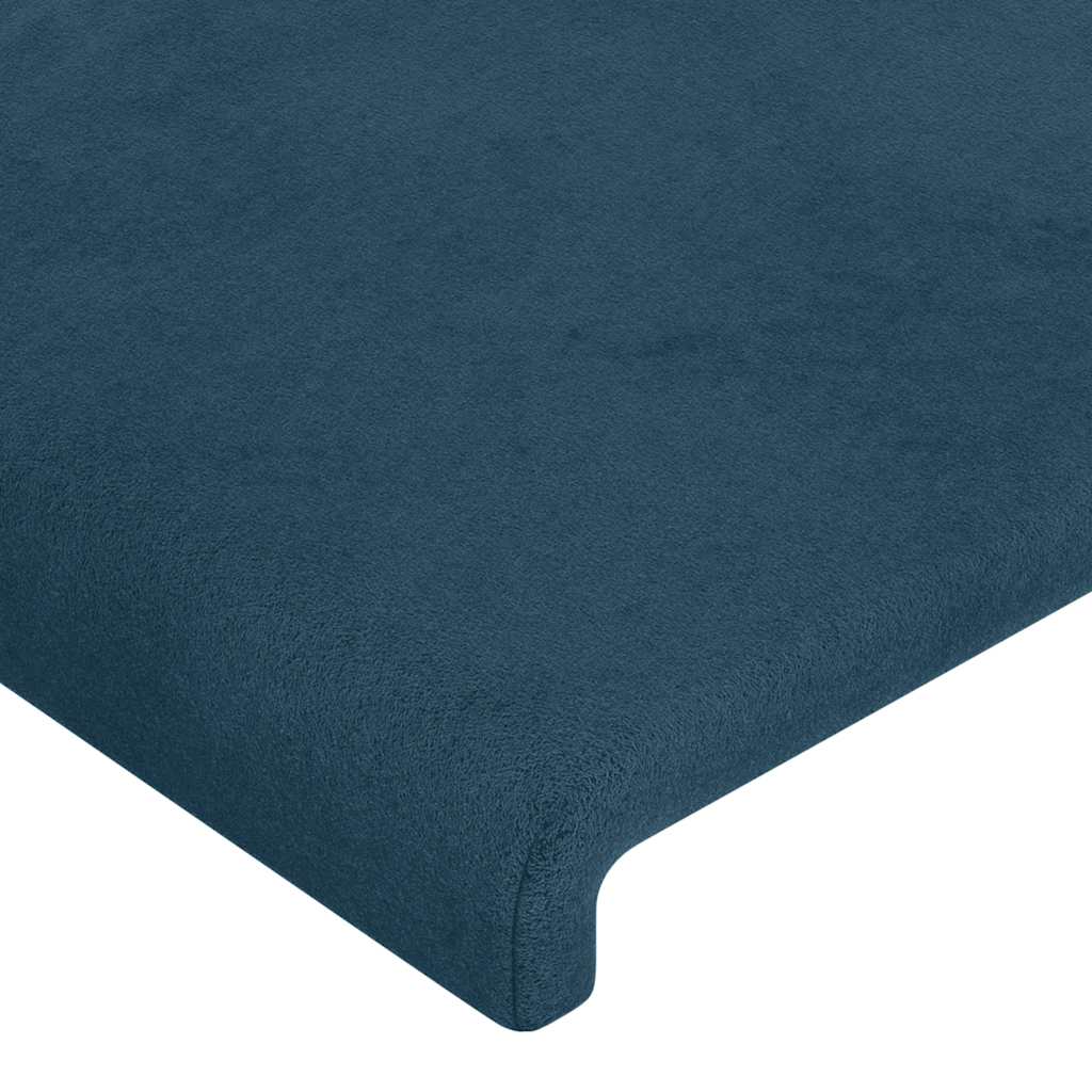 Hoofdbord LED 147x16x78/88 cm fluweel donkerblauw is nu te koop bij PeponiXL, paradijselijk wonen!