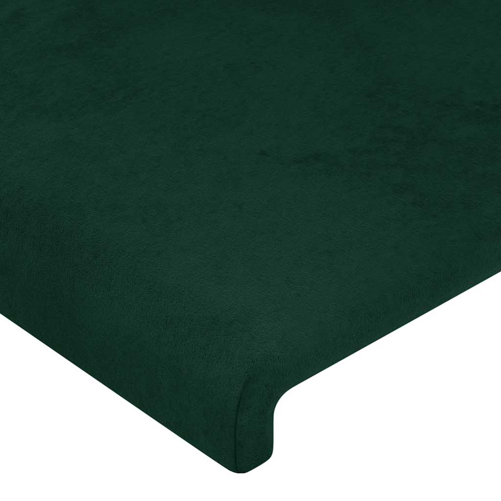 Hoofdbord LED 163x16x78/88 cm fluweel donkergroen is nu te koop bij PeponiXL, paradijselijk wonen!