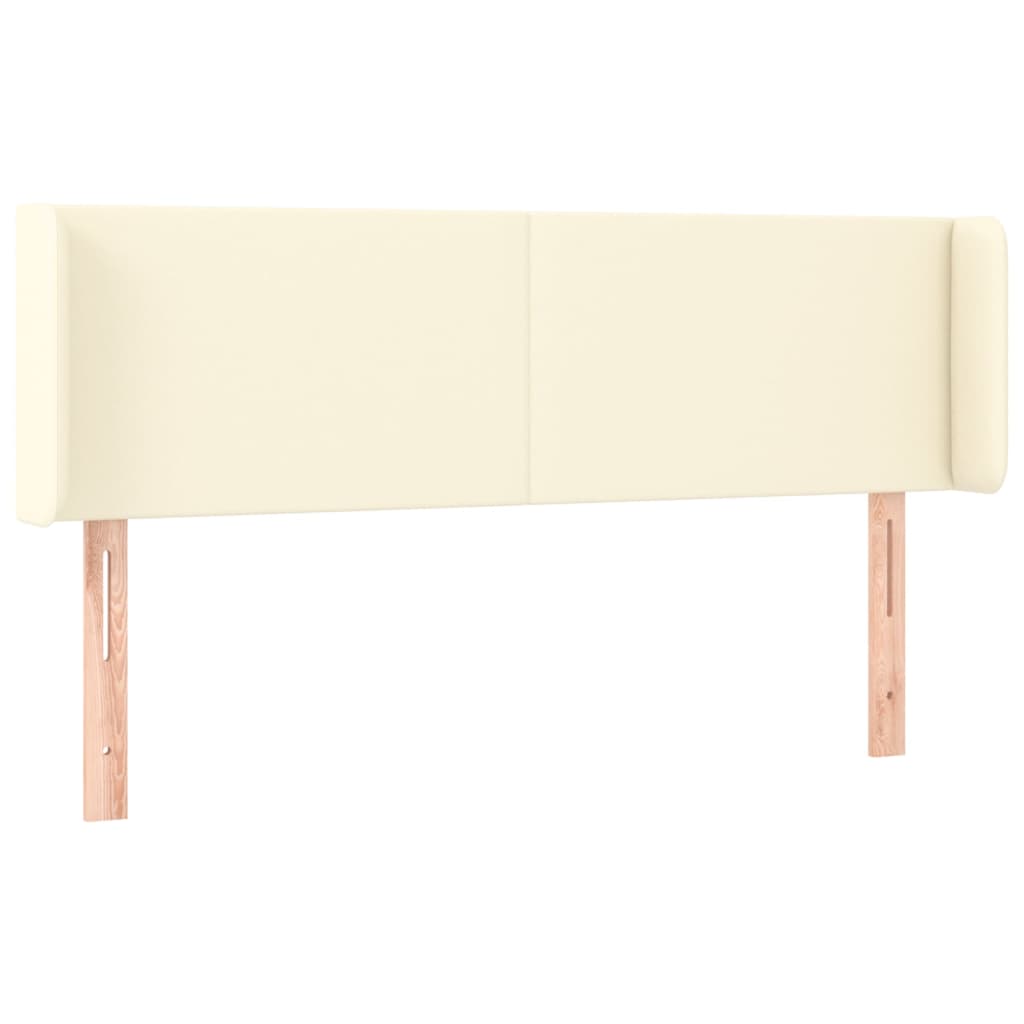 Hoofdbord LED 147x16x78/88 cm kunstleer crèmekleurig is nu te koop bij PeponiXL, paradijselijk wonen!