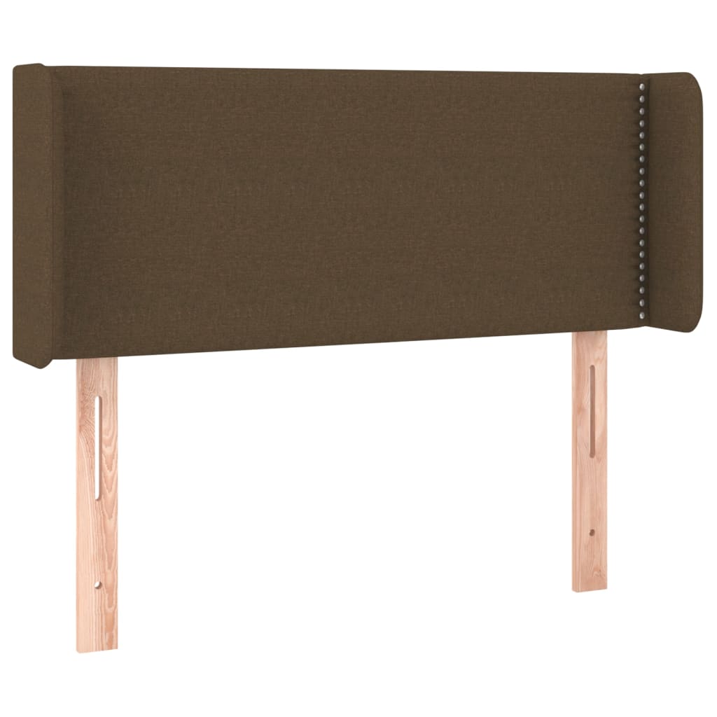 Hoofdbord LED 103x16x78/88 cm stof donkerbruin is nu te koop bij PeponiXL, paradijselijk wonen!