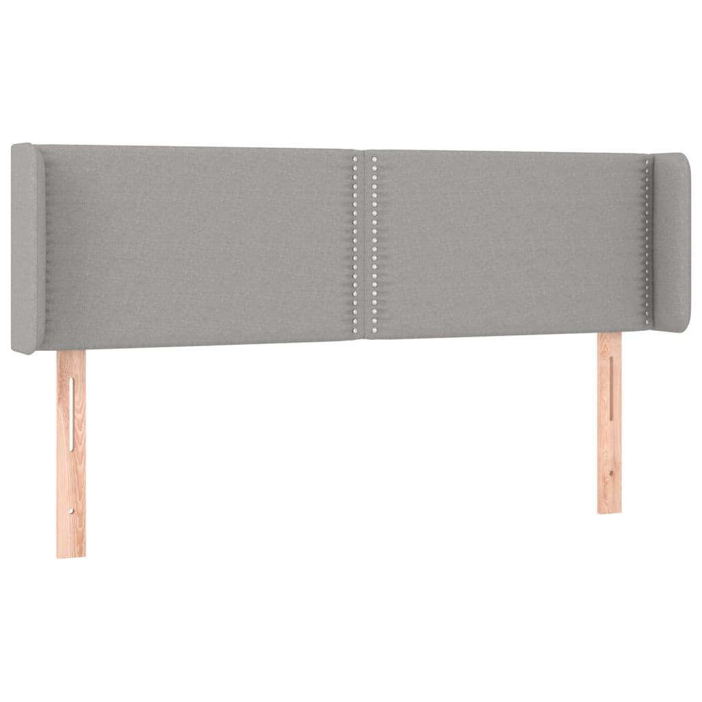 Hoofdbord LED 147x16x78/88 cm stof lichtgrijs is nu te koop bij PeponiXL, paradijselijk wonen!