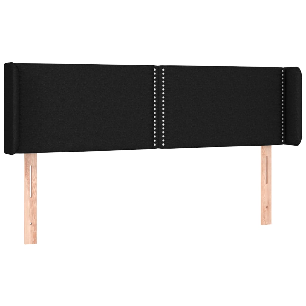 Hoofdbord LED 147x16x78/88 cm stof zwart is nu te koop bij PeponiXL, paradijselijk wonen!