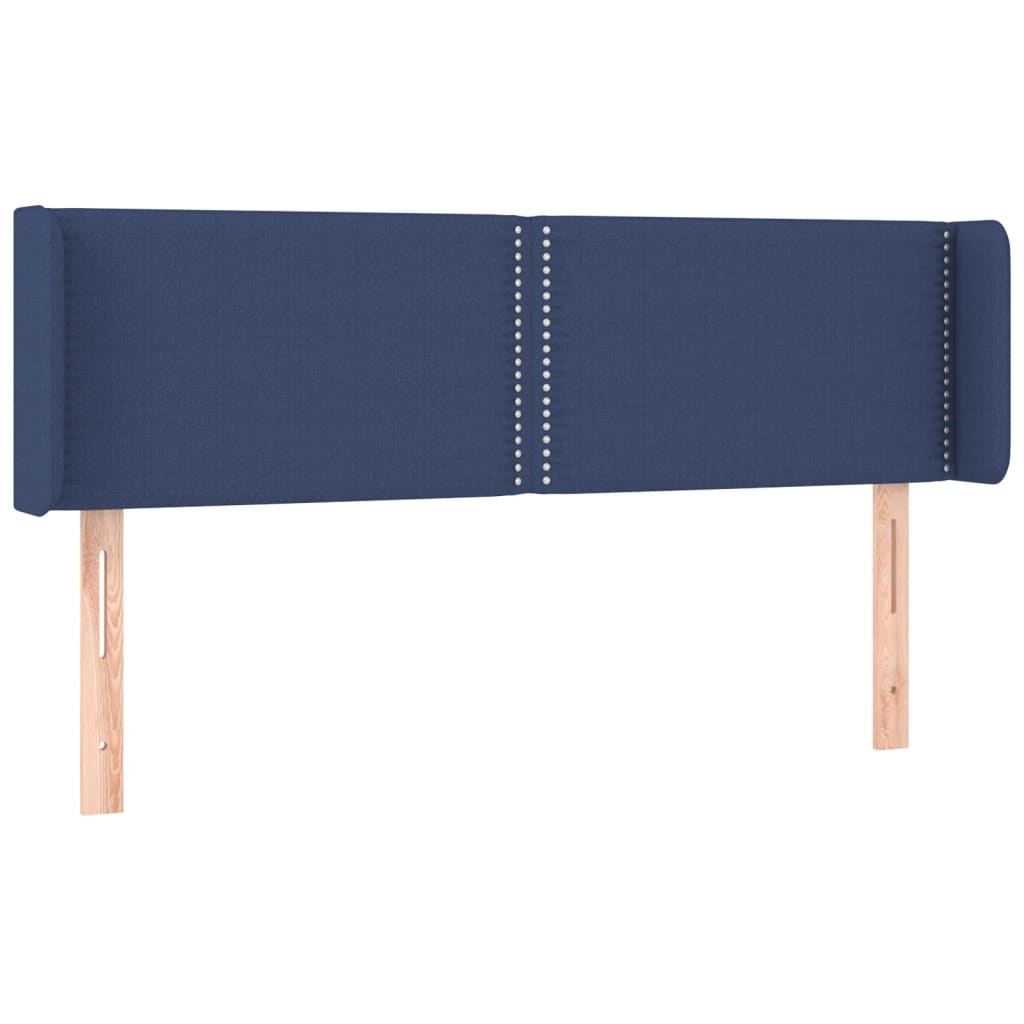 Hoofdbord LED 147x16x78/88 cm stof blauw is nu te koop bij PeponiXL, paradijselijk wonen!