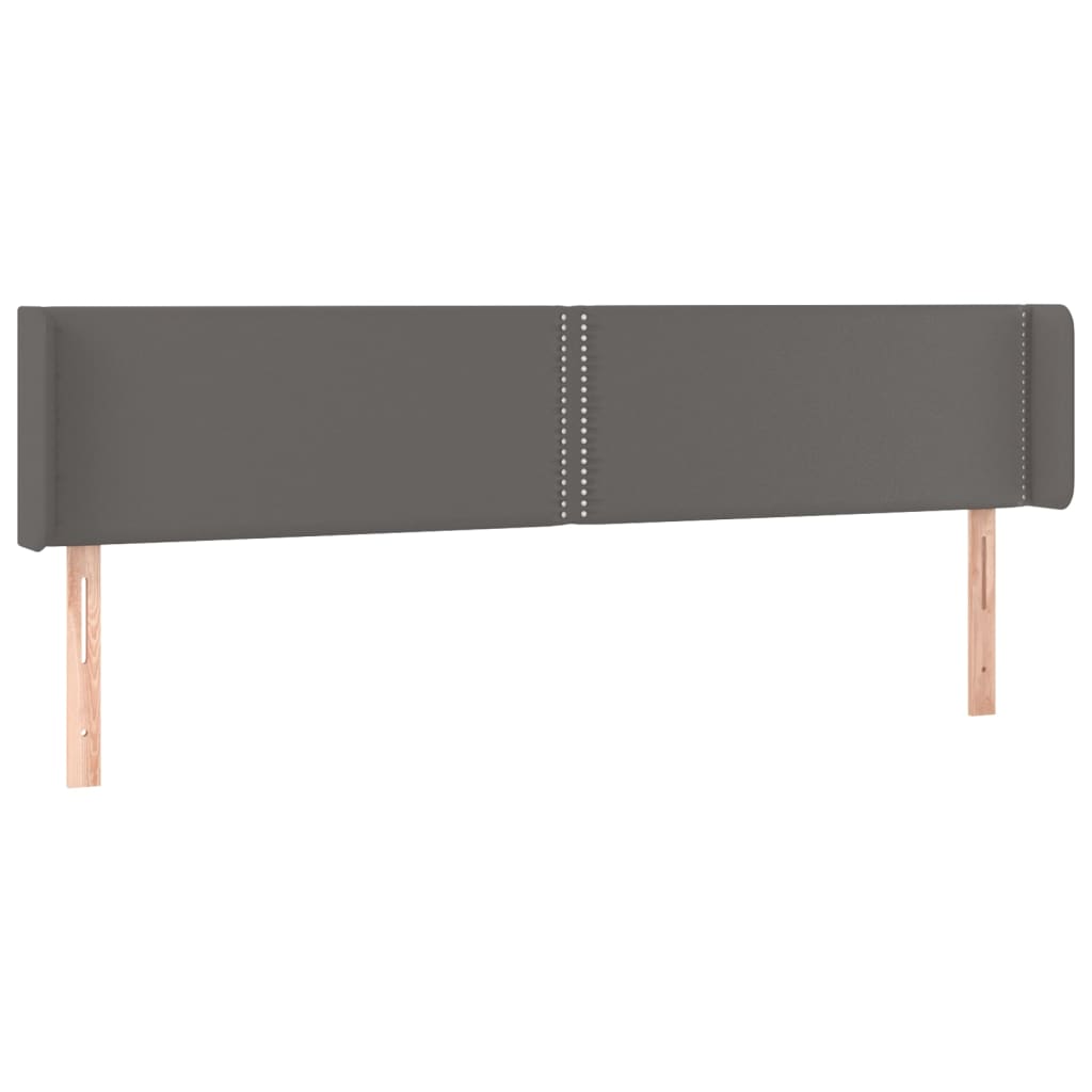 Hoofdbord LED 183x16x78/88 cm kunstleer grijs is nu te koop bij PeponiXL, paradijselijk wonen!