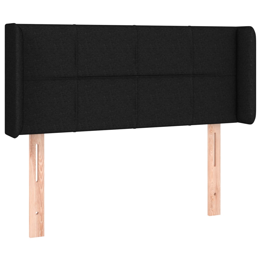 Hoofdbord LED 93x16x78/88 cm stof zwart is nu te koop bij PeponiXL, paradijselijk wonen!