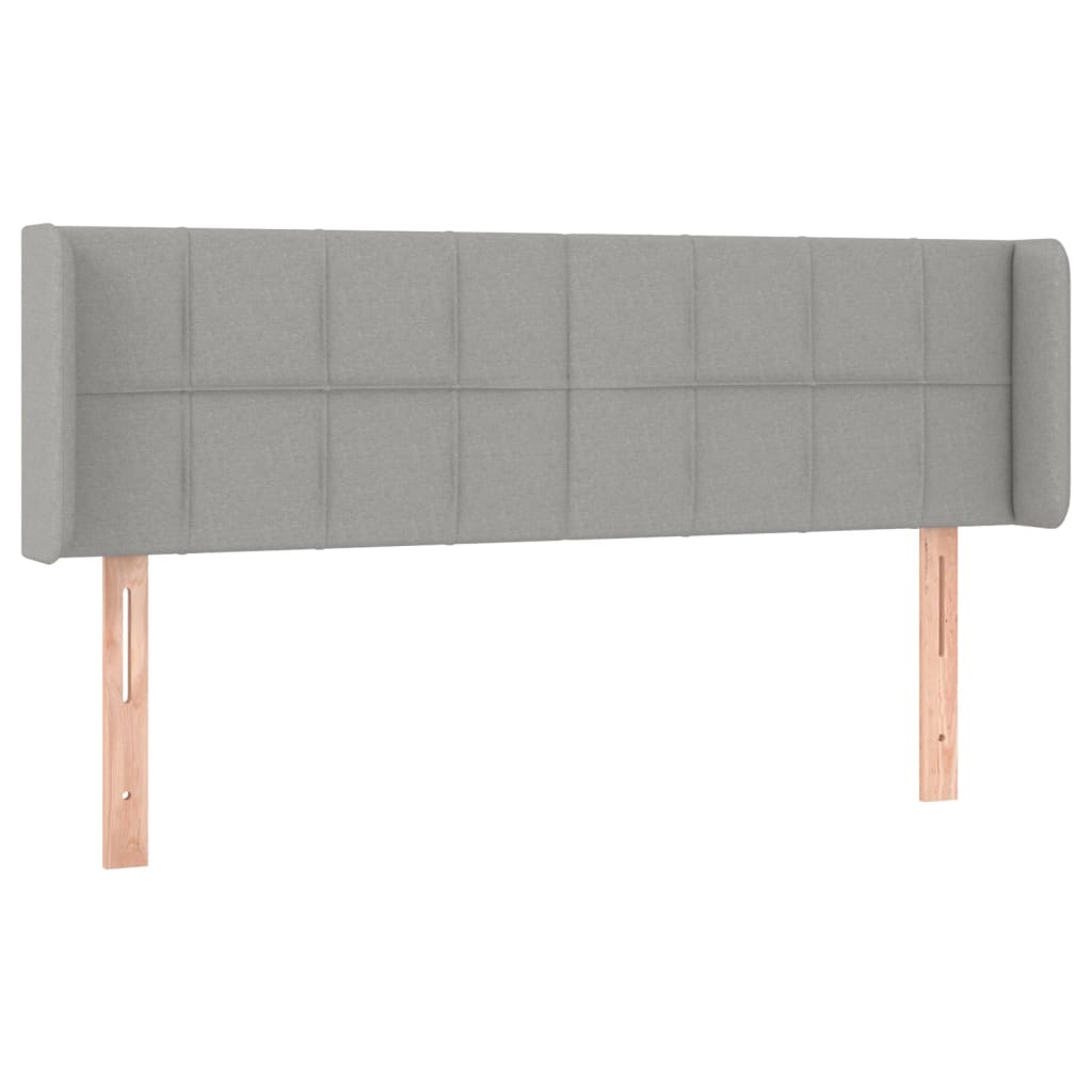 Hoofdbord LED 147x16x78/88 cm stof lichtgrijs is nu te koop bij PeponiXL, paradijselijk wonen!