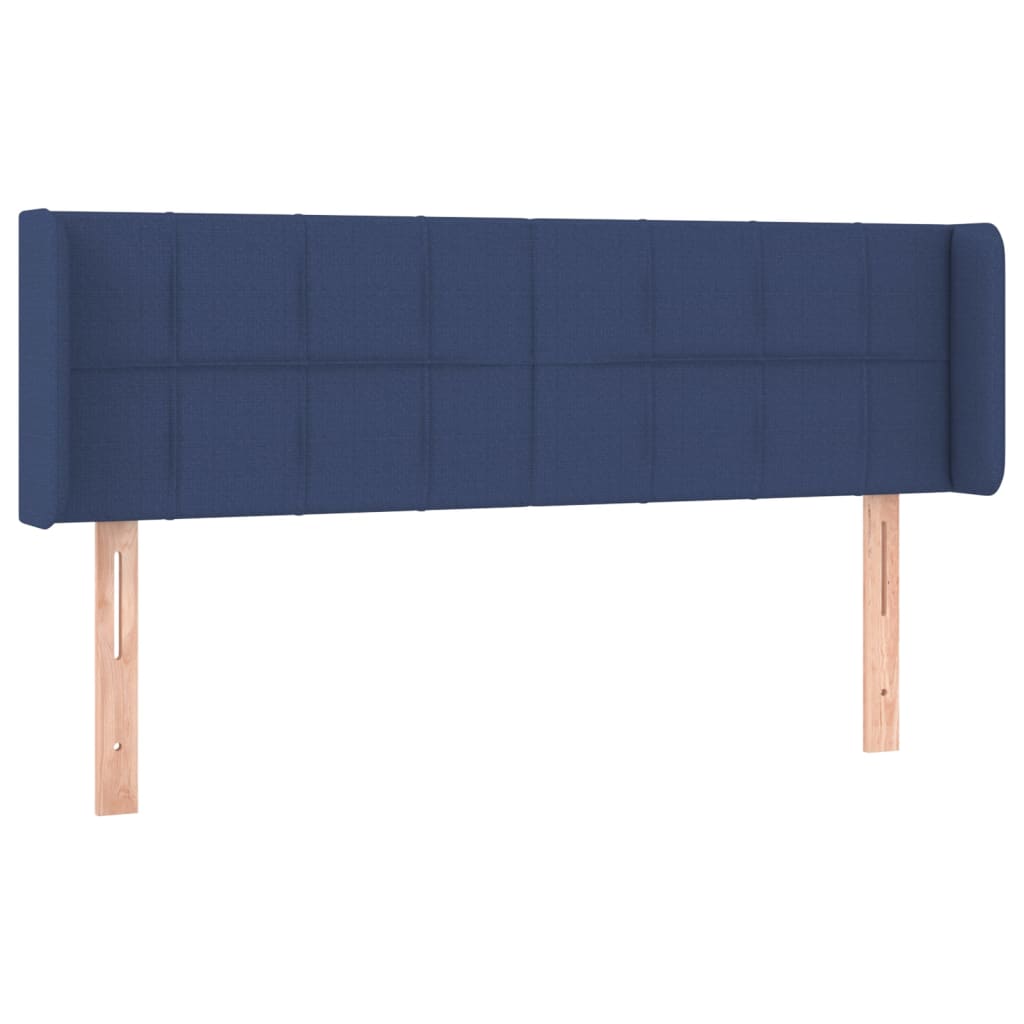 Hoofdbord LED 147x16x78/88 cm stof blauw is nu te koop bij PeponiXL, paradijselijk wonen!