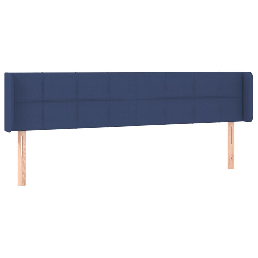 Hoofdbord LED 163x16x78/88 cm stof blauw is nu te koop bij PeponiXL, paradijselijk wonen!