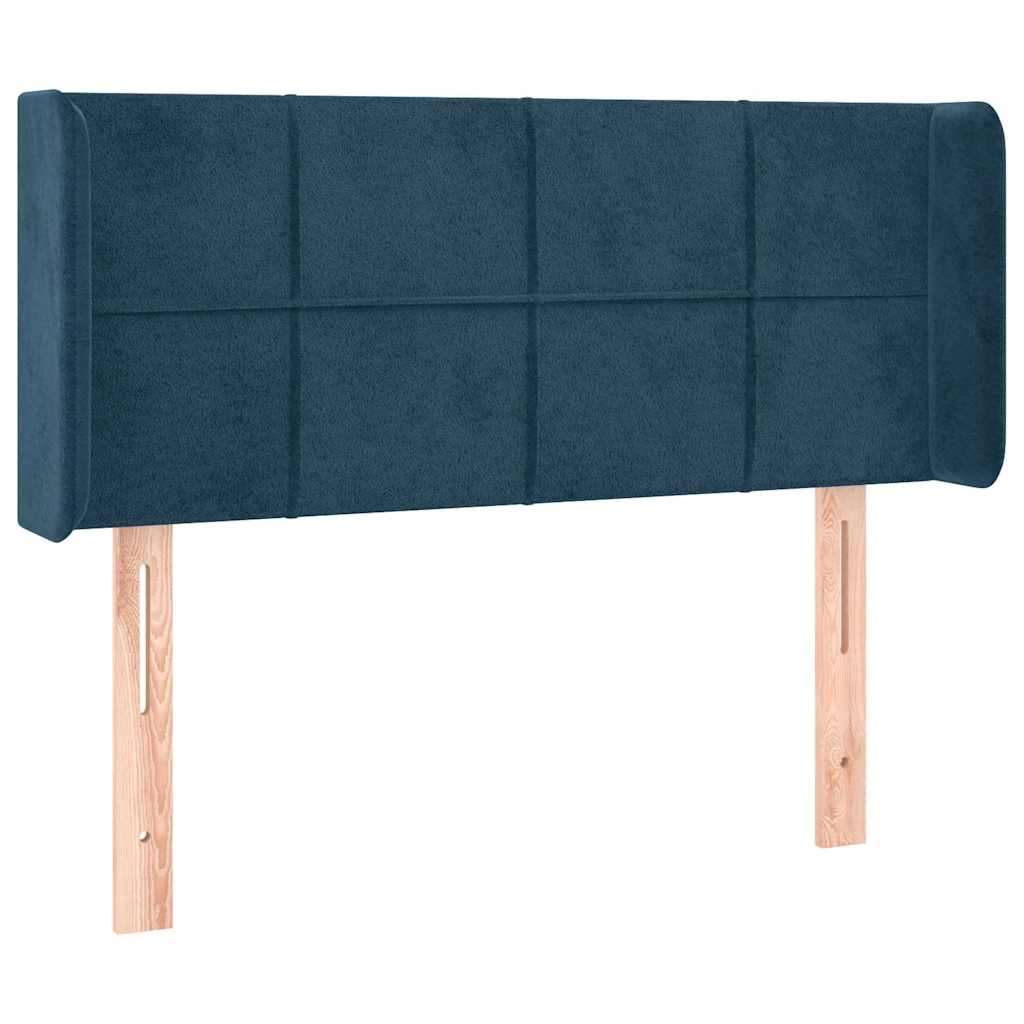 Hoofdbord LED 103x16x78/88 cm fluweel donkerblauw is nu te koop bij PeponiXL, paradijselijk wonen!