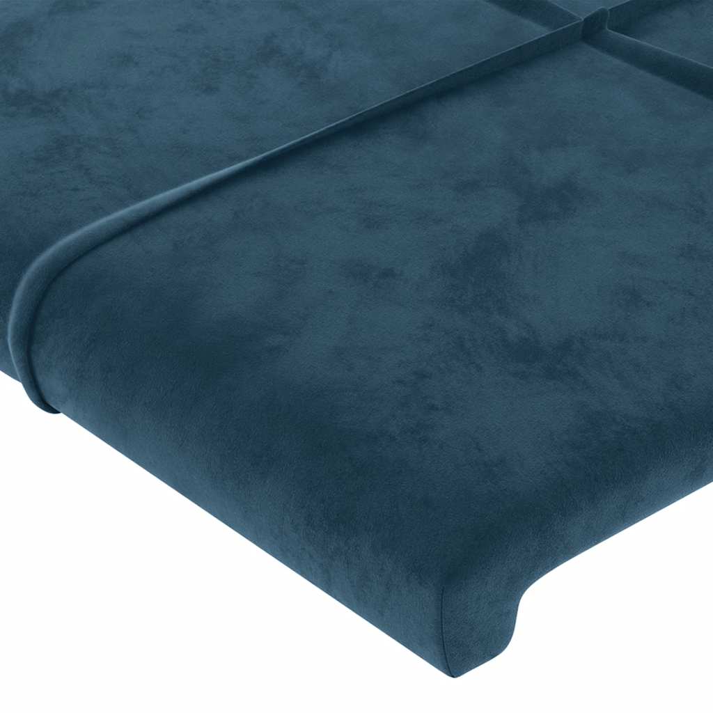 Hoofdbord LED 103x16x78/88 cm fluweel donkerblauw is nu te koop bij PeponiXL, paradijselijk wonen!