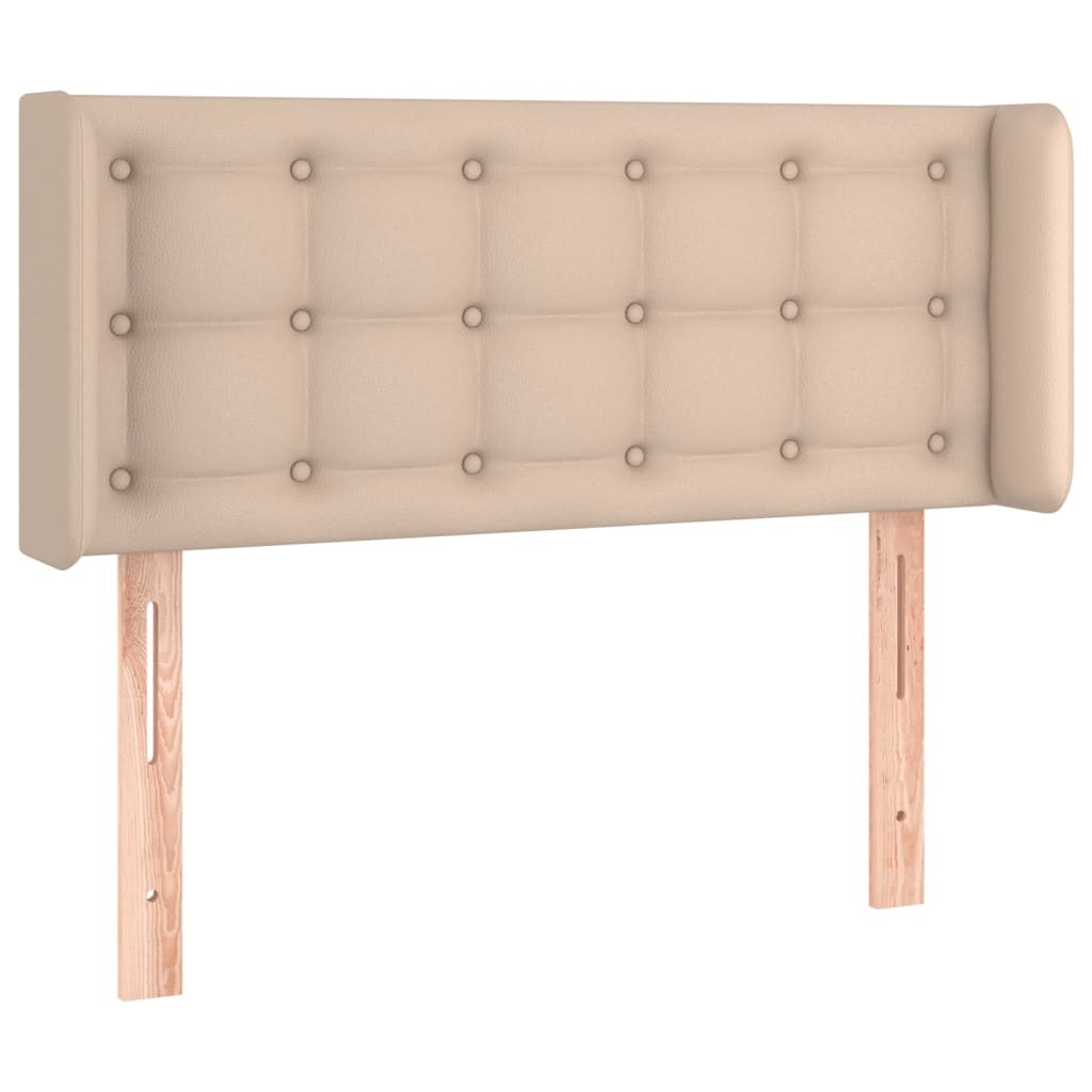 Hoofdbord LED 83x16x78/88 cm kunstleer cappuccinokleurig is nu te koop bij PeponiXL, paradijselijk wonen!