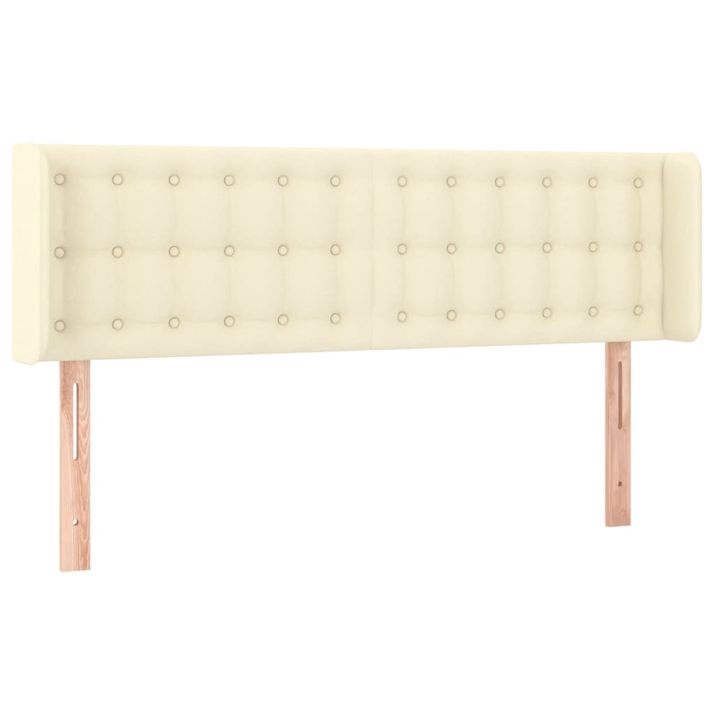 Hoofdbord LED 147x16x78/88 cm kunstleer crèmekleurig is nu te koop bij PeponiXL, paradijselijk wonen!