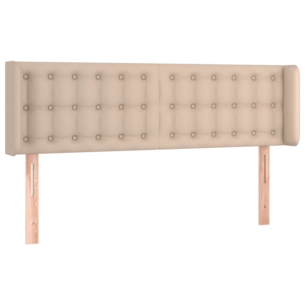 Hoofdbord LED 147x16x78/88 cm kunstleer cappuccinokleurig is nu te koop bij PeponiXL, paradijselijk wonen!