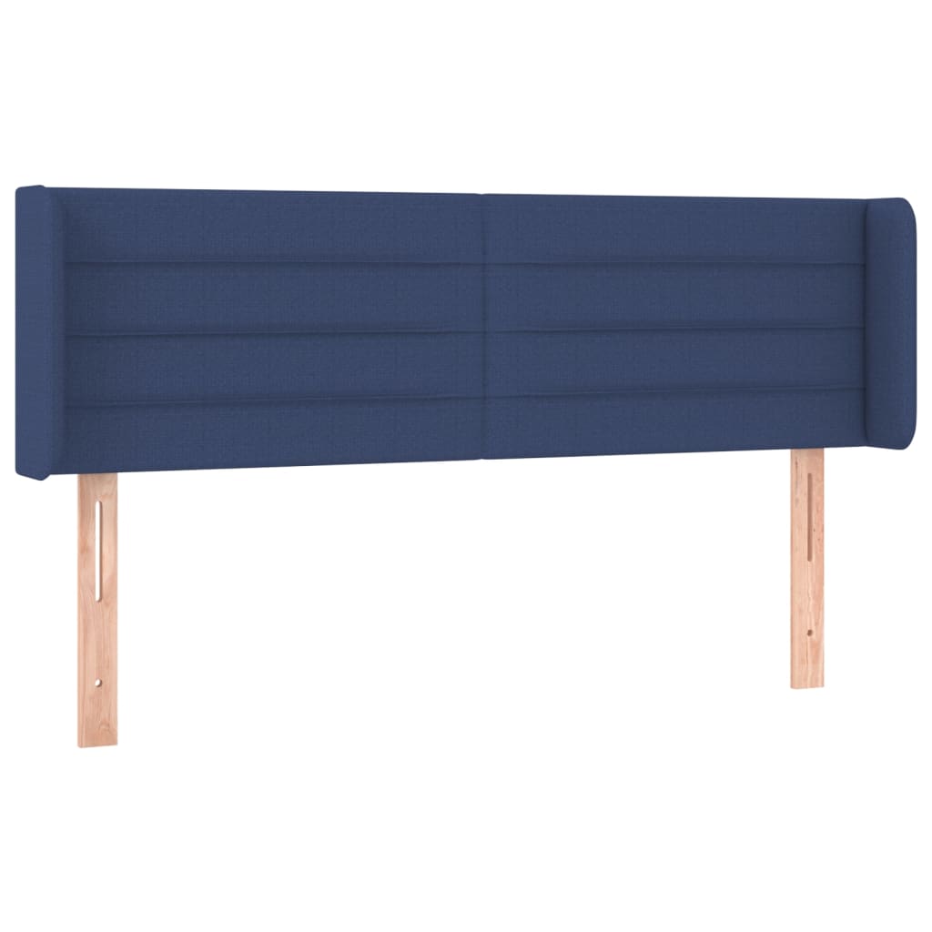 Hoofdbord LED 147x16x78/88 cm stof blauw is nu te koop bij PeponiXL, paradijselijk wonen!