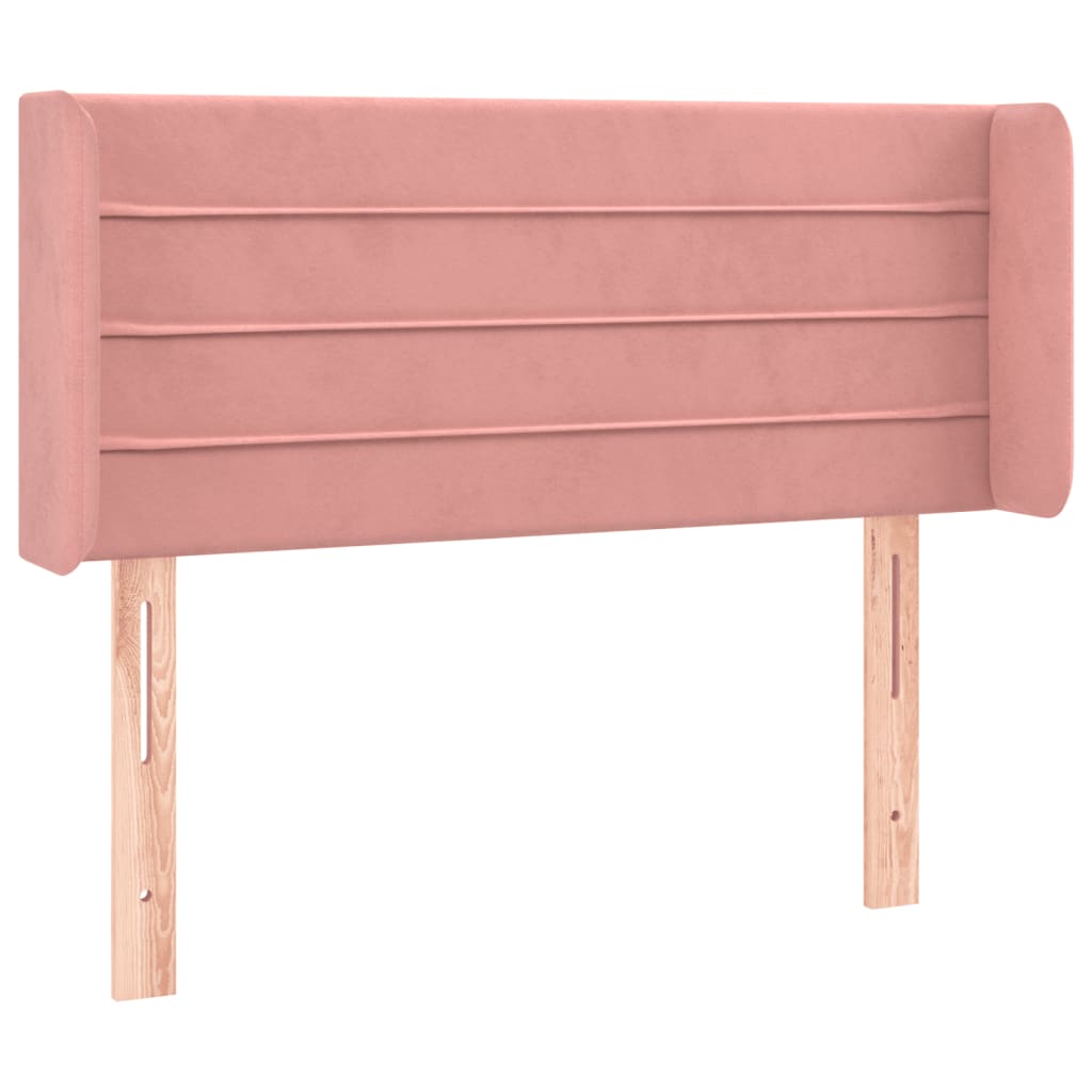 Hoofdbord LED 93x16x78/88 cm fluweel roze is nu te koop bij PeponiXL, paradijselijk wonen!