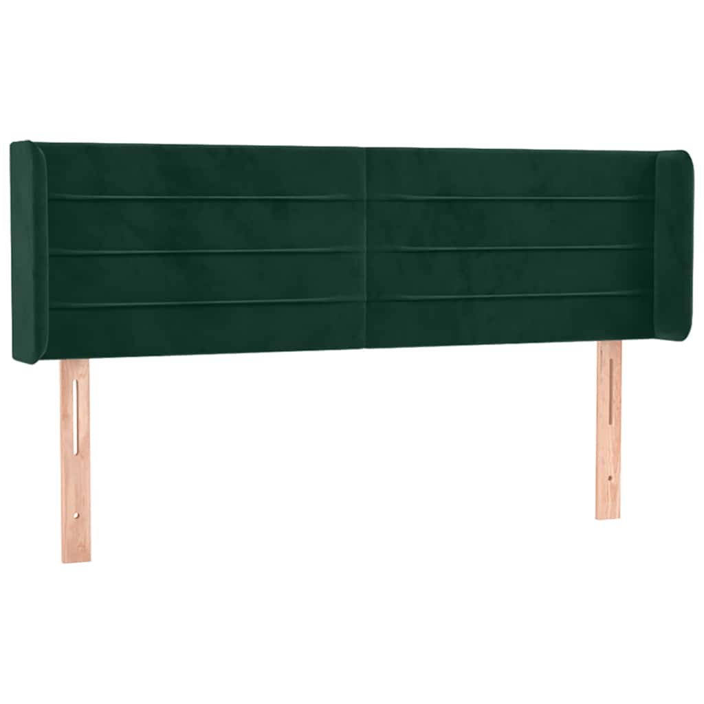 Hoofdbord LED 147x16x78/88 cm fluweel donkergroen is nu te koop bij PeponiXL, paradijselijk wonen!