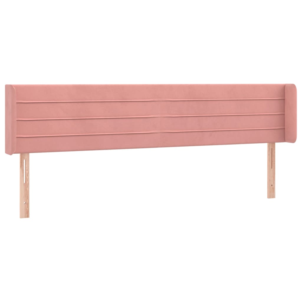 Hoofdbord LED 163x16x78/88 cm fluweel roze is nu te koop bij PeponiXL, paradijselijk wonen!