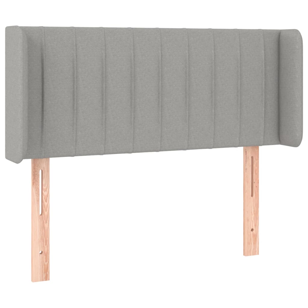 Hoofdbord LED 83x16x78/88 cm stof lichtgrijs is nu te koop bij PeponiXL, paradijselijk wonen!