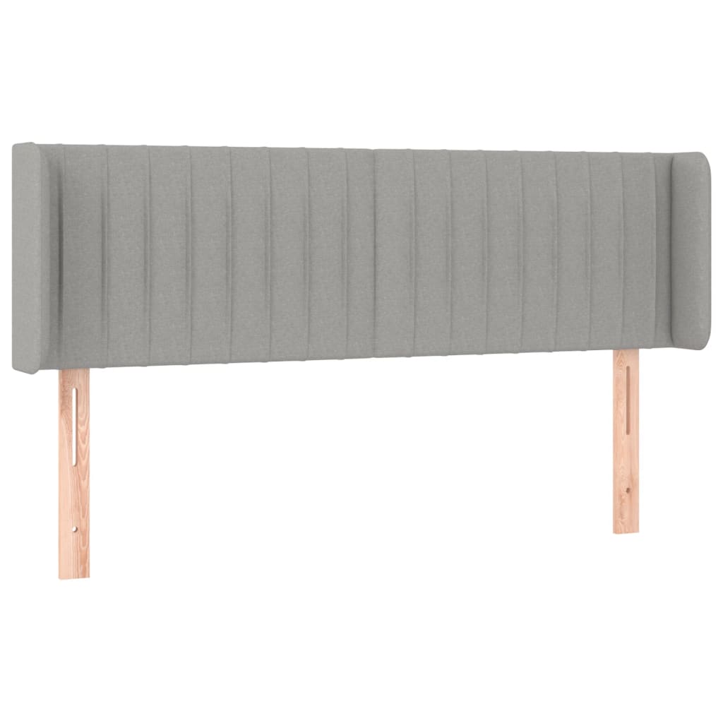 Hoofdbord LED 147x16x78/88 cm stof lichtgrijs is nu te koop bij PeponiXL, paradijselijk wonen!
