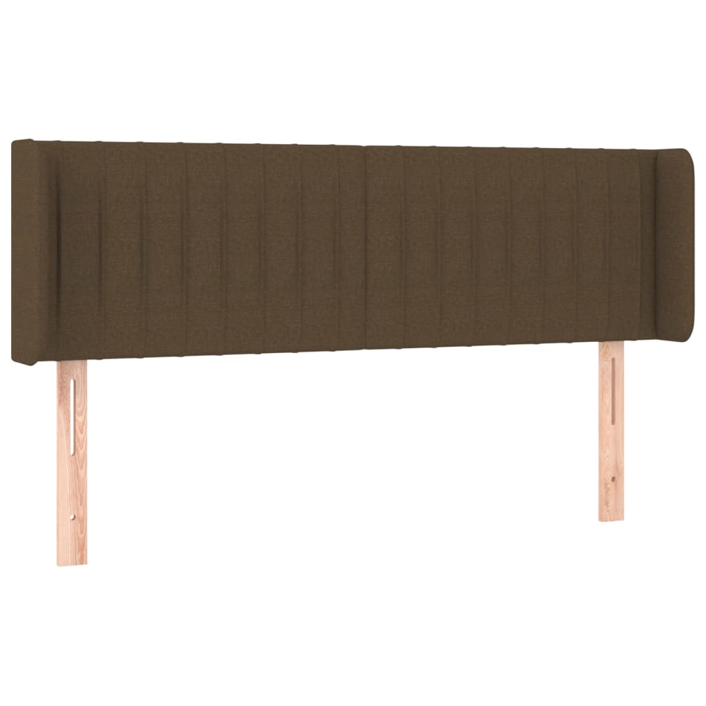 Hoofdbord LED 147x16x78/88 cm stof donkerbruin is nu te koop bij PeponiXL, paradijselijk wonen!