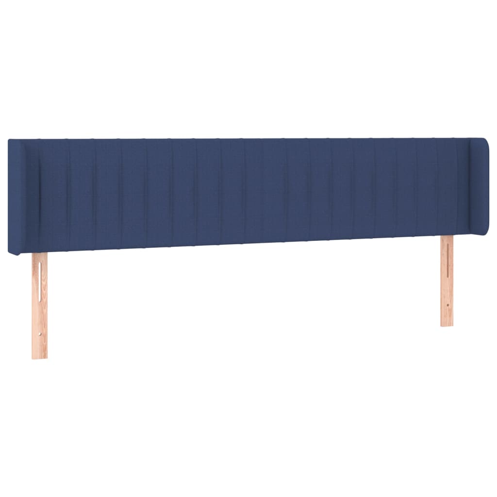 Hoofdbord LED 203x16x78/88 cm stof blauw is nu te koop bij PeponiXL, paradijselijk wonen!