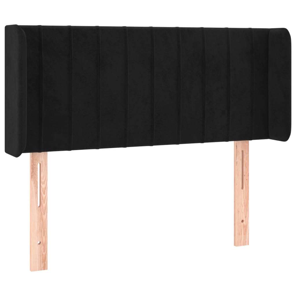 Hoofdbord LED 103x16x78/88 cm fluweel zwart is nu te koop bij PeponiXL, paradijselijk wonen!