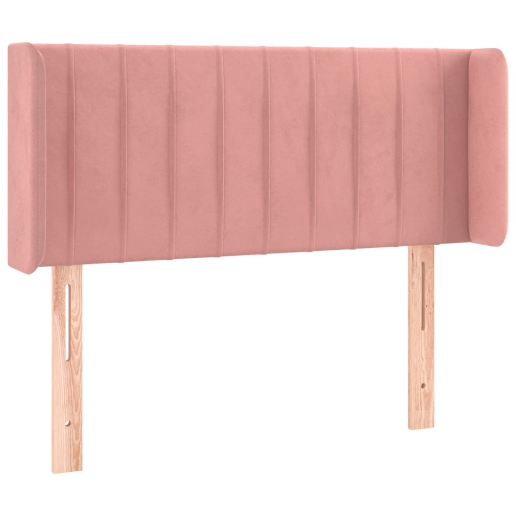Hoofdbord LED 103x16x78/88 cm fluweel roze is nu te koop bij PeponiXL, paradijselijk wonen!