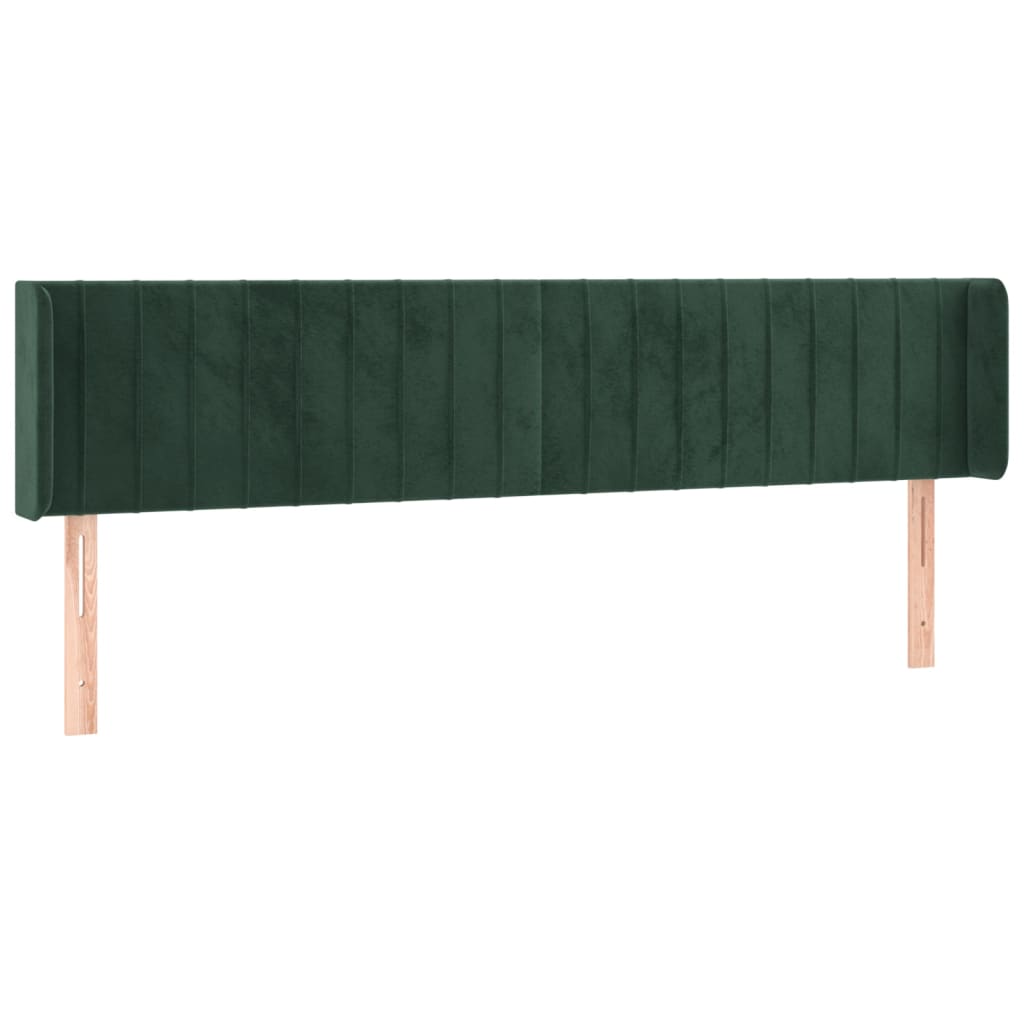 Hoofdbord LED 163x16x78/88 cm fluweel donkergroen is nu te koop bij PeponiXL, paradijselijk wonen!