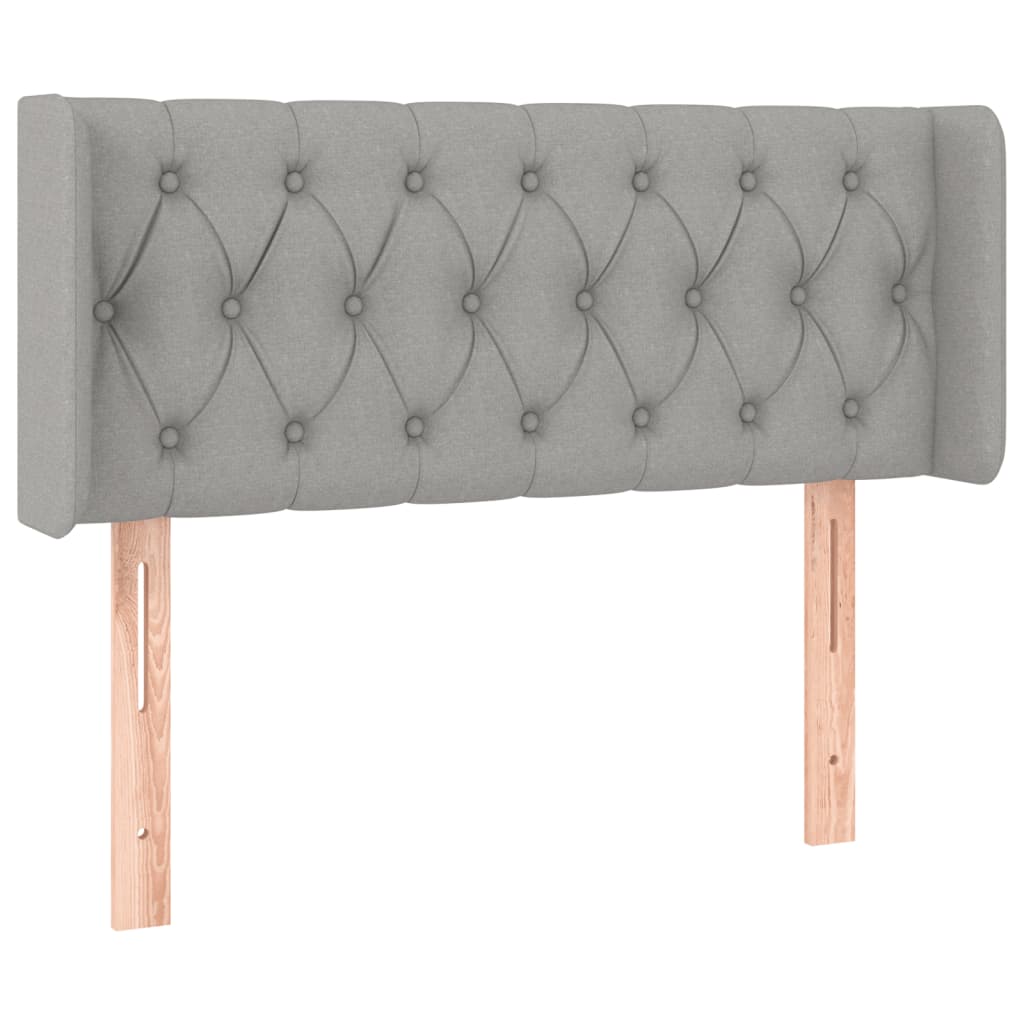 Hoofdbord LED 103x16x78/88 cm stof lichtgrijs is nu te koop bij PeponiXL, paradijselijk wonen!