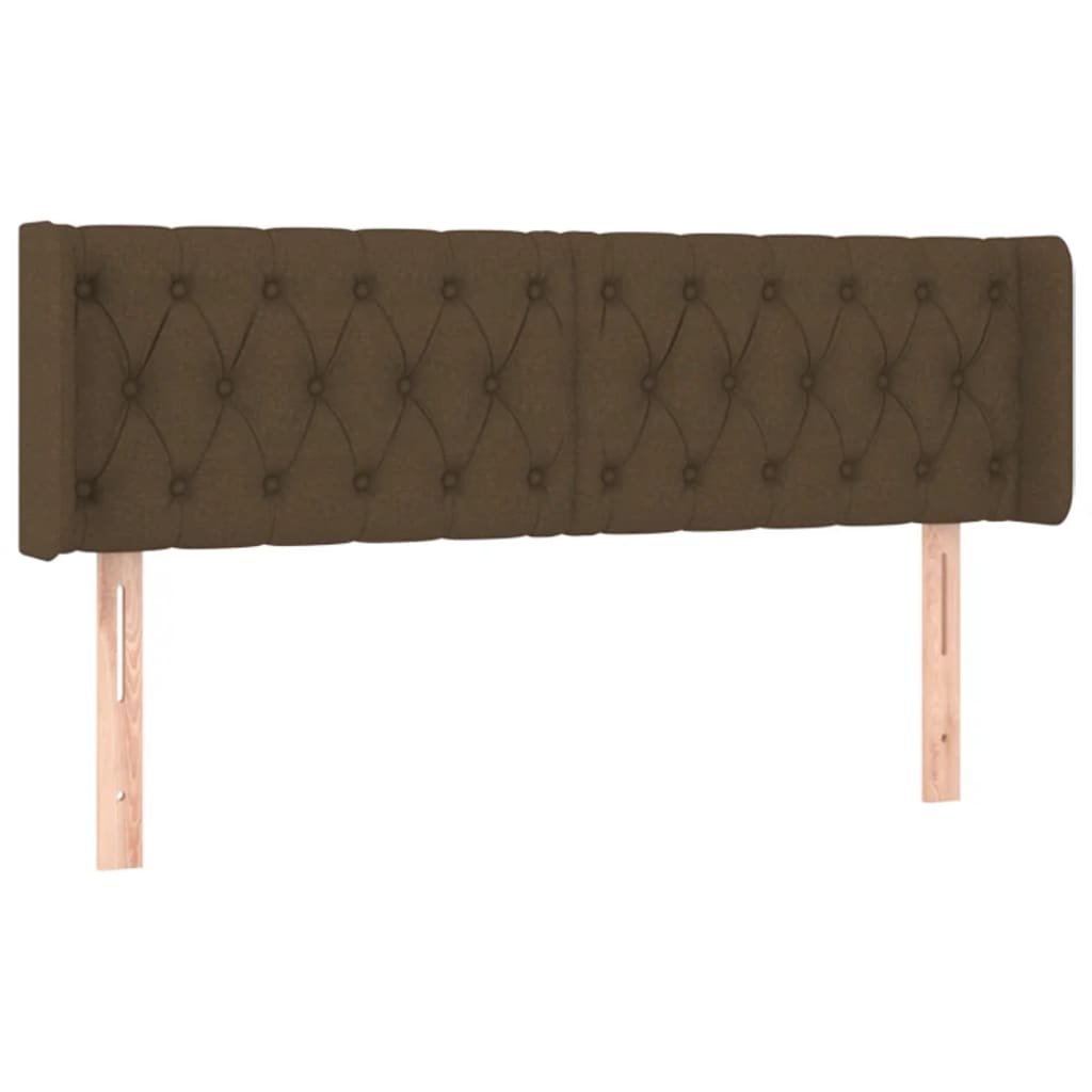 Hoofdbord LED 163x16x78/88 cm stof donkerbruin is nu te koop bij PeponiXL, paradijselijk wonen!