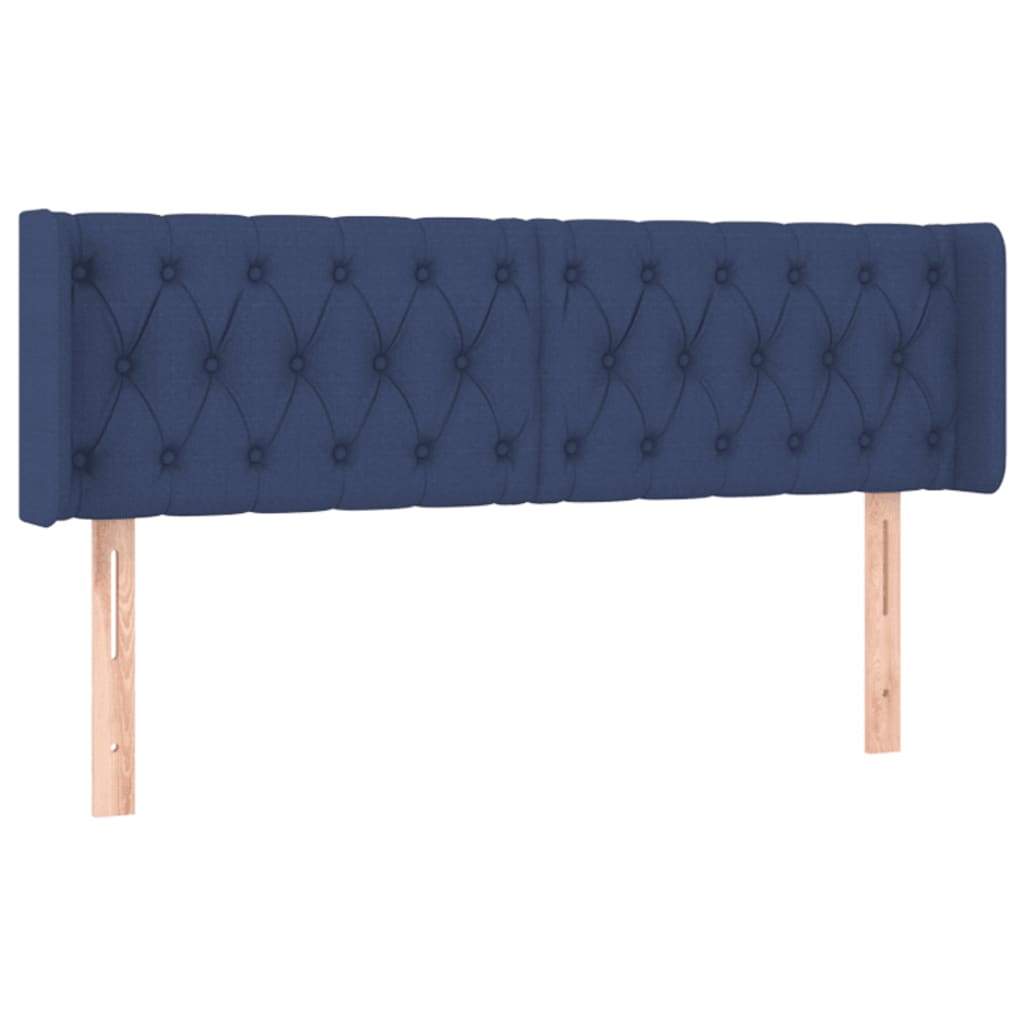 Hoofdbord LED 163x16x78/88 cm stof blauw is nu te koop bij PeponiXL, paradijselijk wonen!