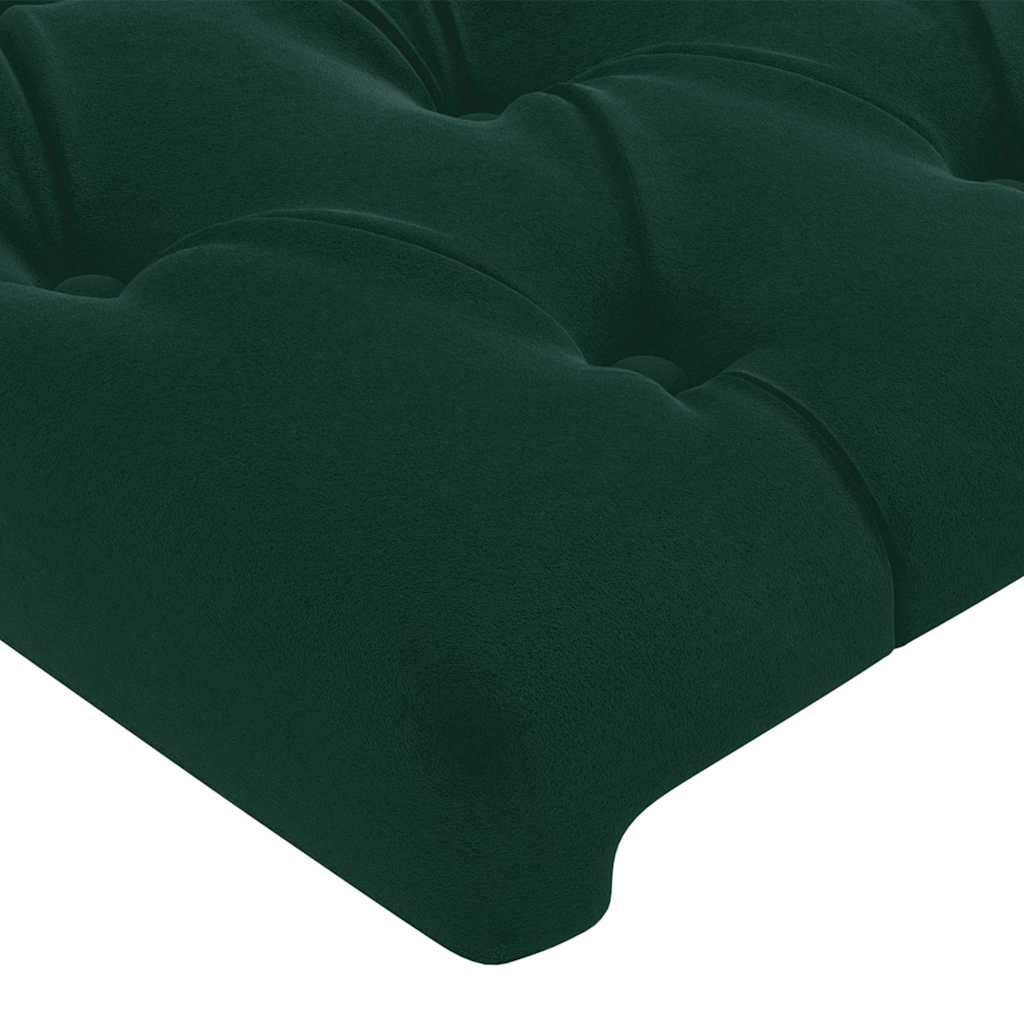 Hoofdbord LED 93x16x78/88 cm fluweel donkergroen is nu te koop bij PeponiXL, paradijselijk wonen!